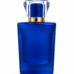Blue frosted acrylic cap empty perfume bottle MBS-40