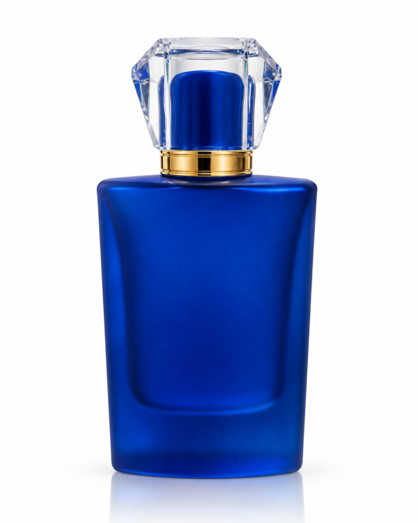 Blue frosted acrylic cap empty perfume bottle MBS-40