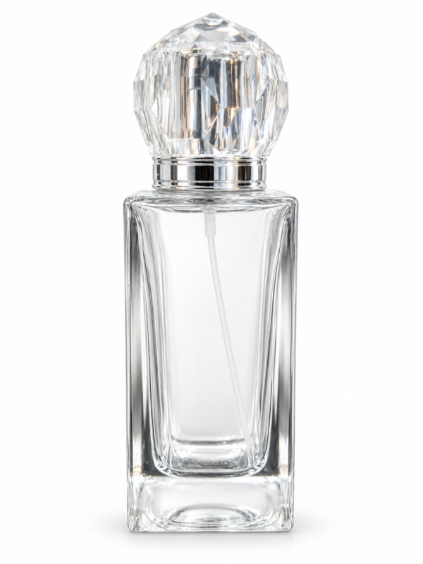 Cubicle transparent empty perfume bottle MBS-04