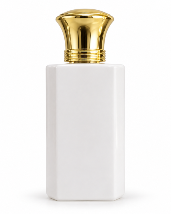 White empty perfume bottle MBS-21