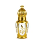 NR-12 6ml White and Gold Empty Attar Bottle