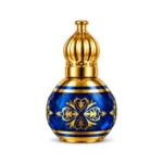 NR-17 12ml Blue and Gold Empty Attar Bottle