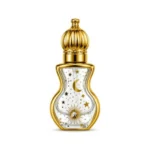 NR-42 10ml Decorative White and Gold Empty Attar Bottle