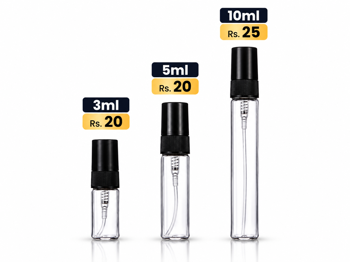 tester-glass-spray 5ml Glass Spray Tester Bottle - Image 1