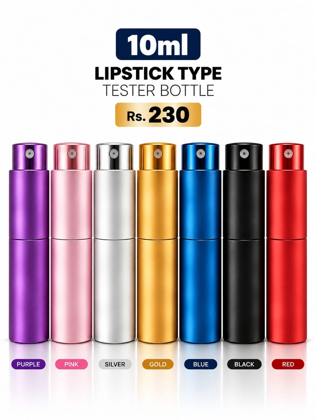 tester-lipstick 10ml Lipstick Type Tester Bottle - Image 1